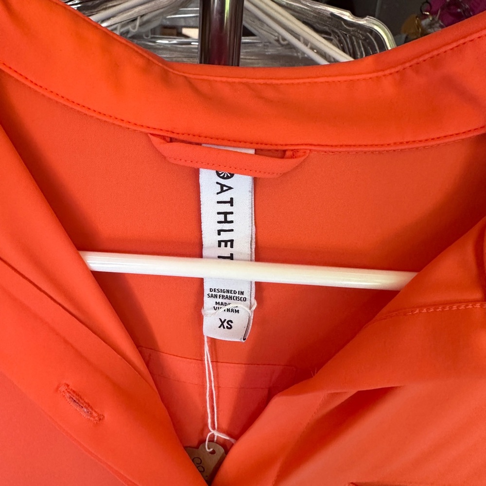 Athleta size XS orange blouse - Picture 2 of 2